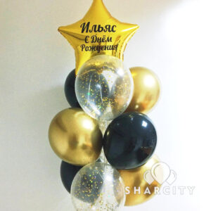 воздушные гелиевые шарики на день рождения с печатью Алматы