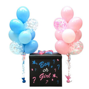 gender party коробка сюрприз шарики алматы шары